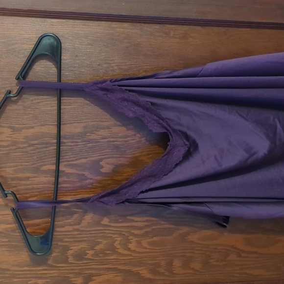 Torrid Plum Purple Silky Slip Lace Nightgown Size 5X - Picture 2 of 9